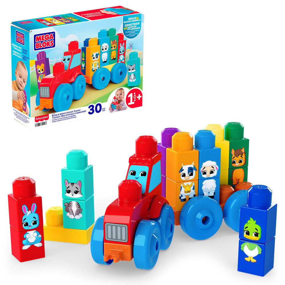 Tractor Animalitos Encajables MEGA Bloks 30pzs_0