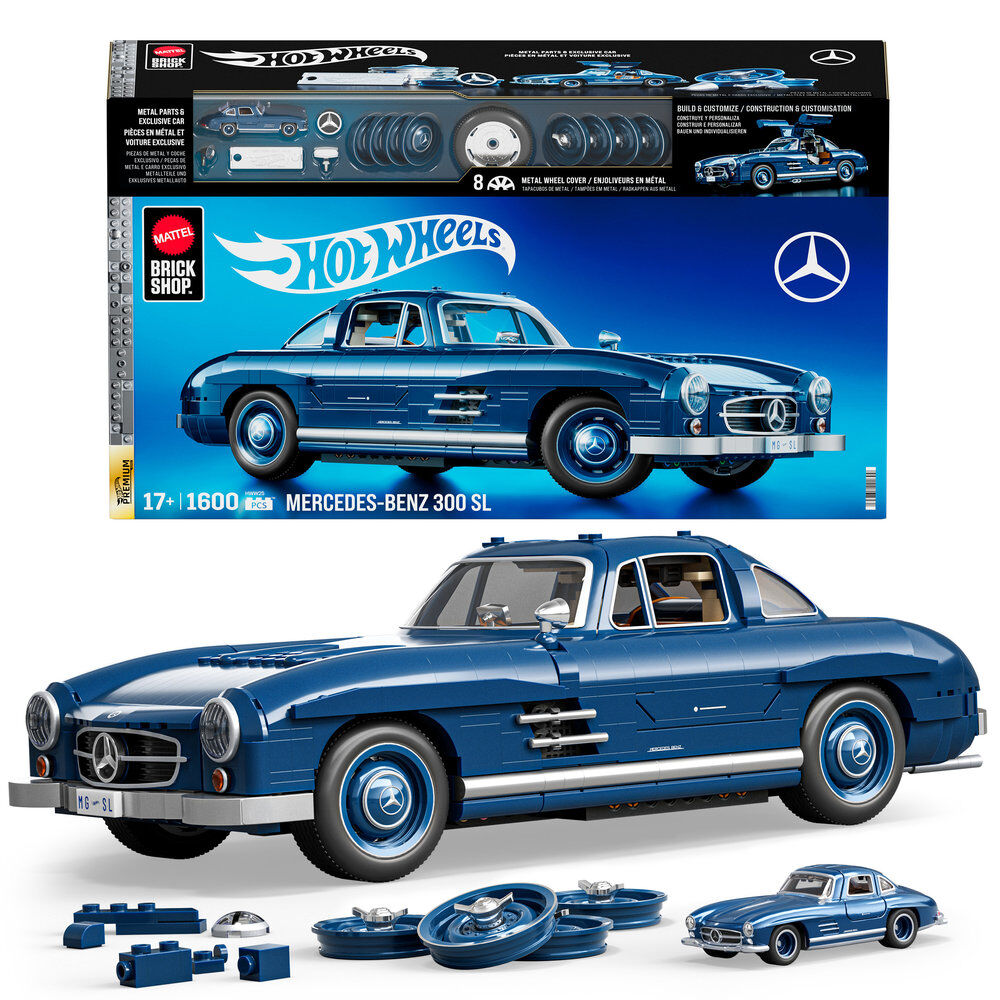 Set Construccion Premium Mercedes 300SL Hot Wheels_0