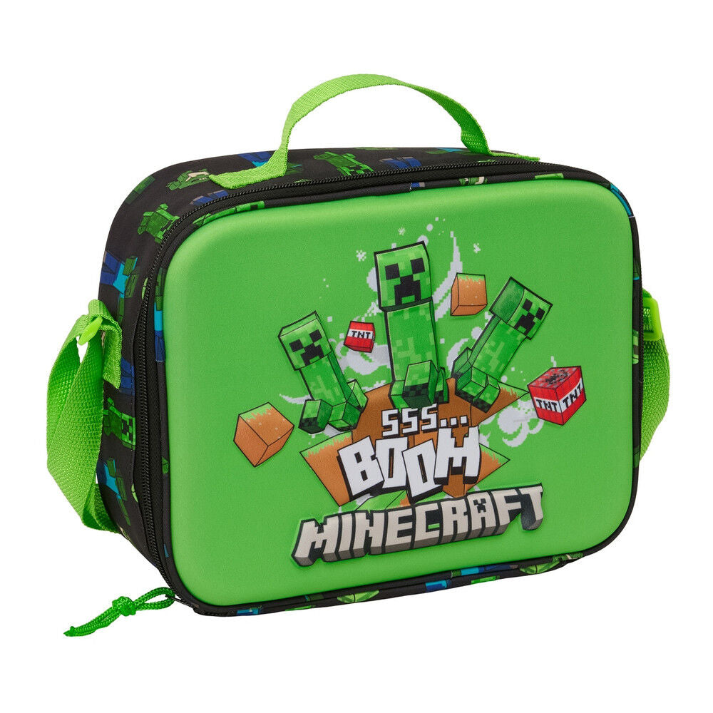 Bolsa portameriendas 3D Minecraft termica_0