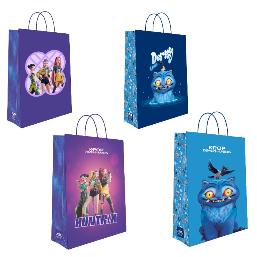 Bolsa papel L KPop Demon Hunters surtido_0