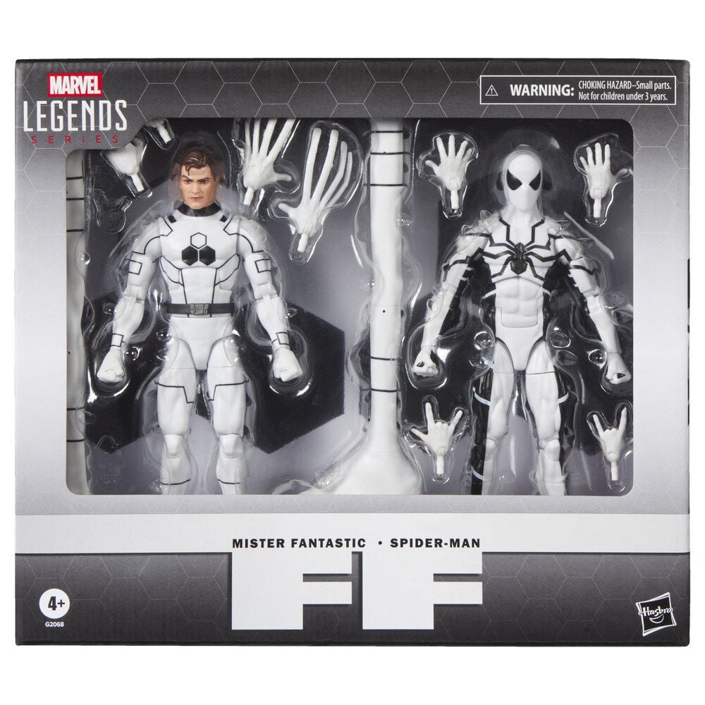 Set 2 figuras Mister Fantastic & Spiderman Los Cuatro Fantasticos Marvel Legends Series 15cm_0