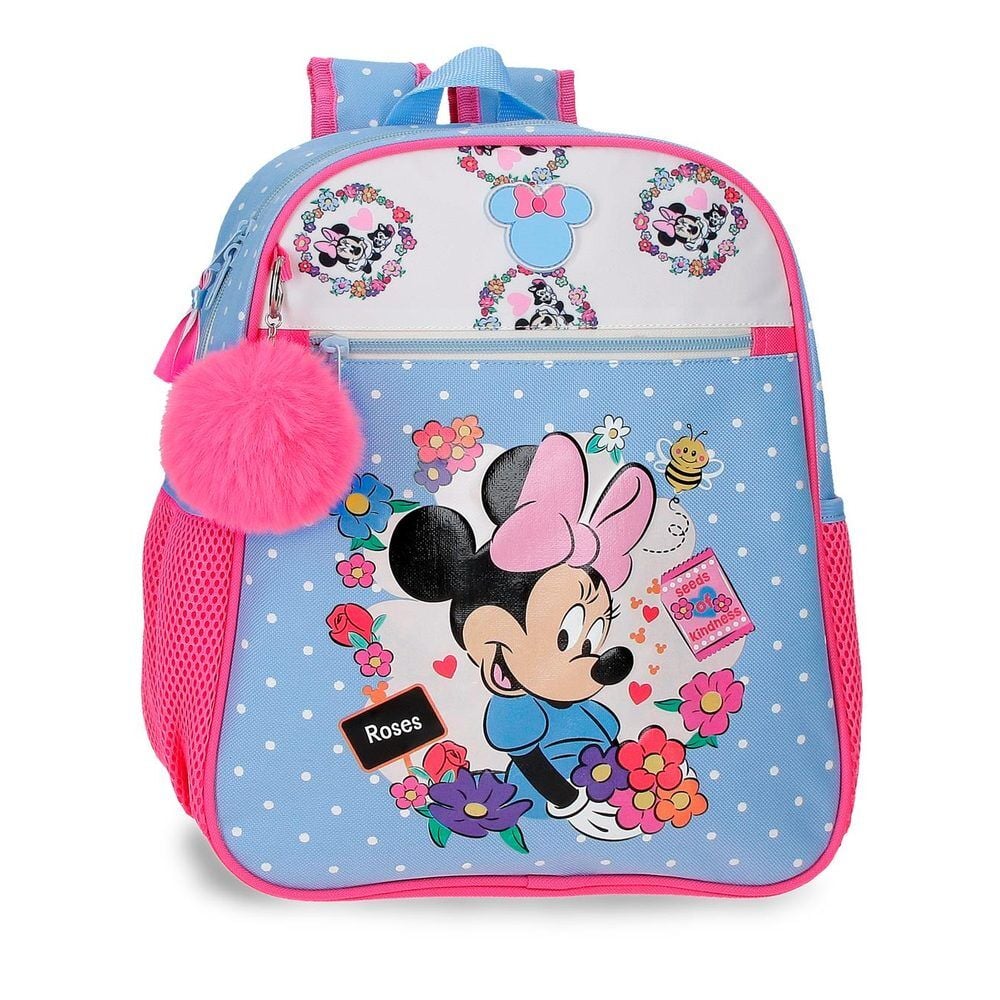 Mochila Flowers Minnie Disney 33cm adaptable_0