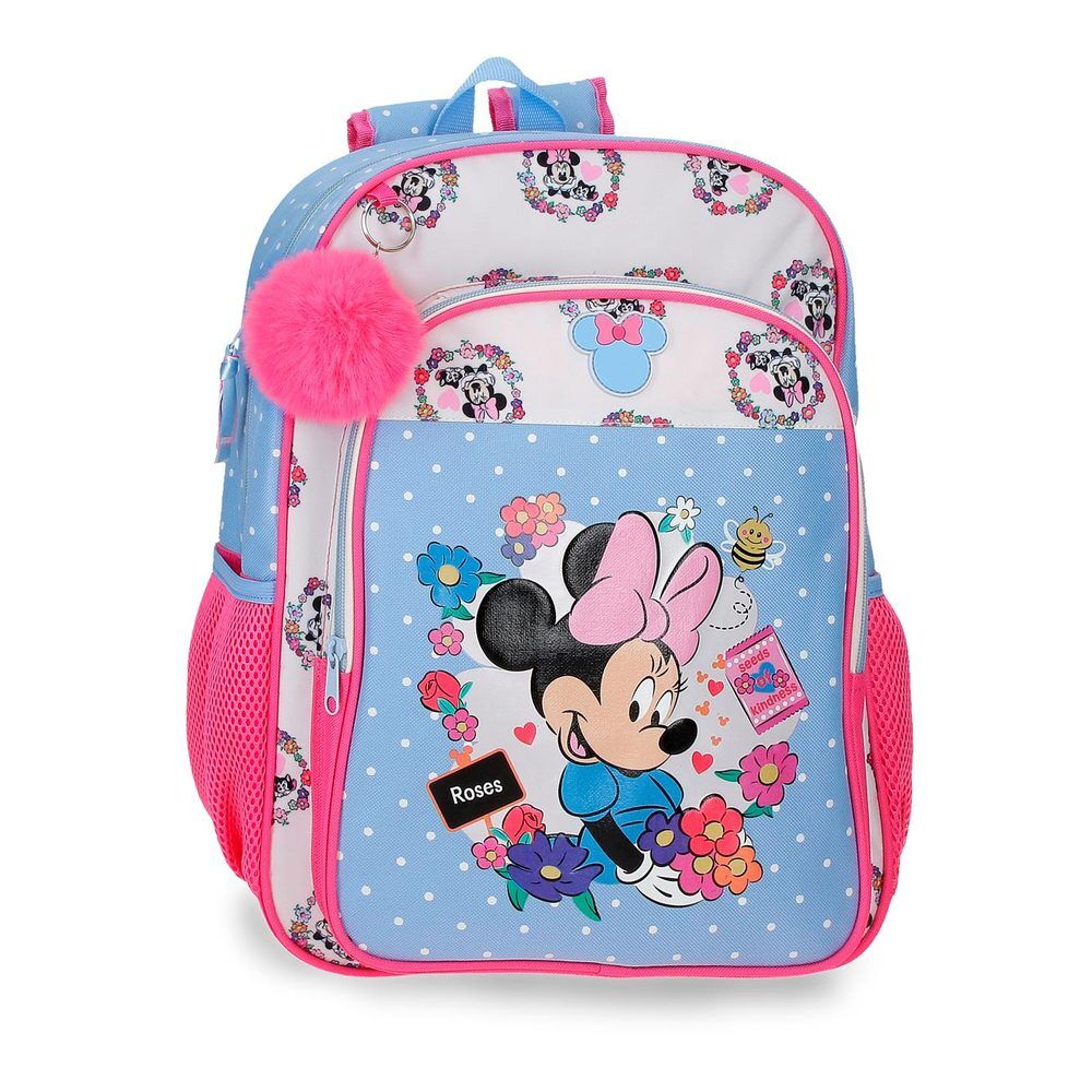 Mochila Flowers Minnie Disney 40cm adaptable_0