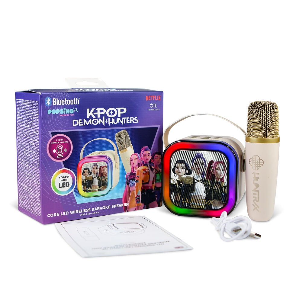 Altavoz Karaoke 2 Micrófonos Cream Wireless Kpop Demon Hunter_0