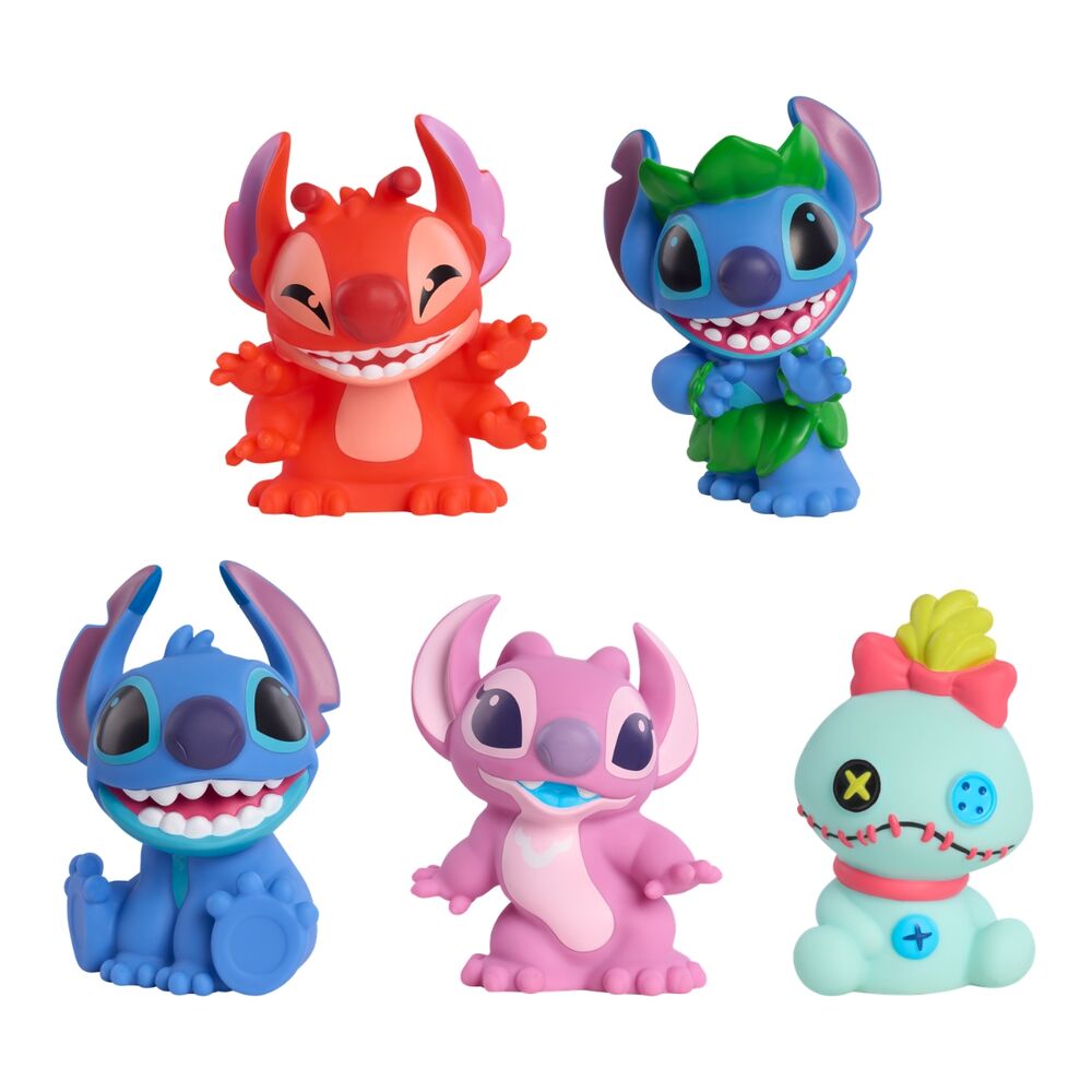 Set 5 figuras baño Stitch Disney_0