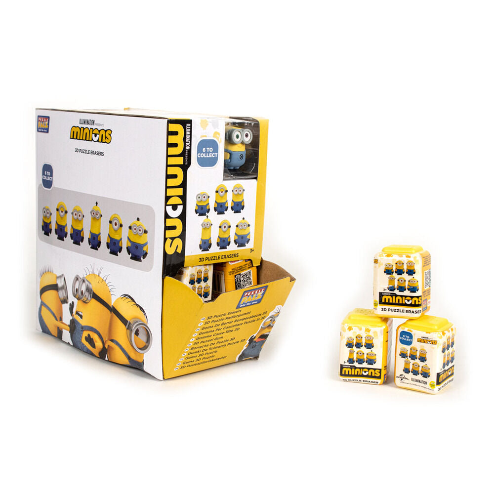 Figura puzzle 3D borrador Minions_0