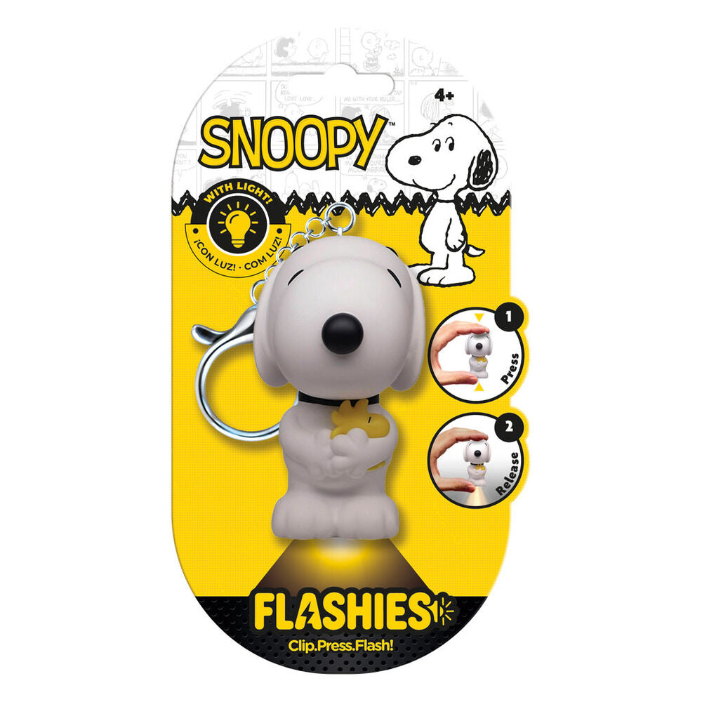 Llavero figura 3D con luz Snoopy Peanuts Flashies_0