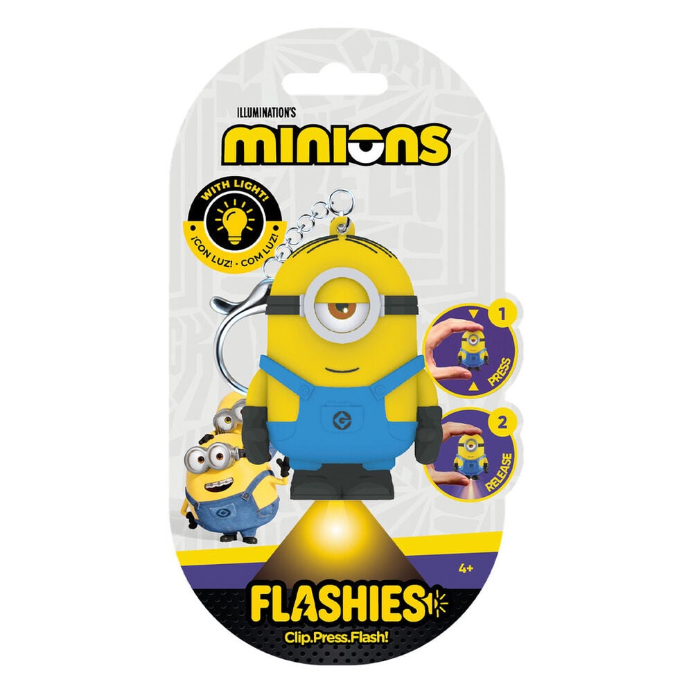 Llavero figura 3D con luz Minions Flashies_0