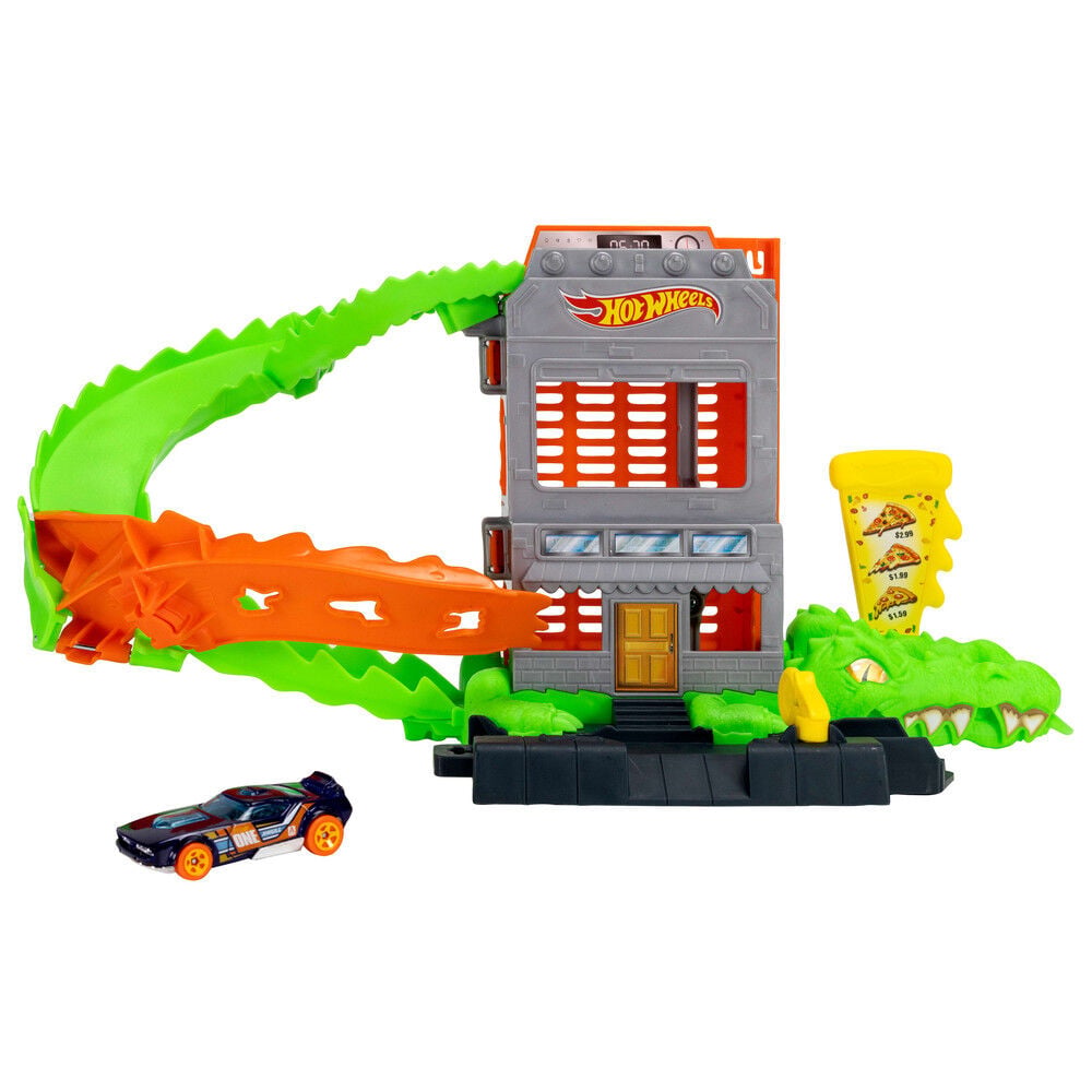 Pista coches Ataque de Cocodrilo Hot Wheels City_0