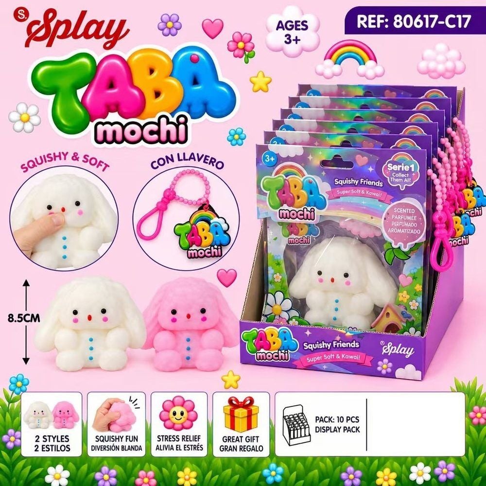 Juguete antiestres Squishy Conejito 8,5cm surtido_0
