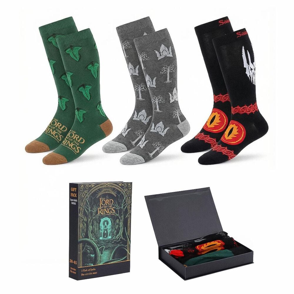 Set 3 pares calcetines Hobbit El Señor de los Anillos adulto surtido_0