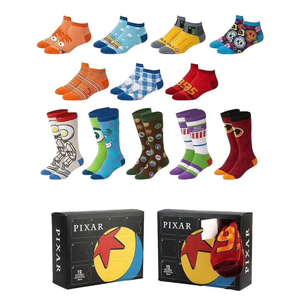 Set 12 pares calcetines Disney Pixar adulto surtido_0