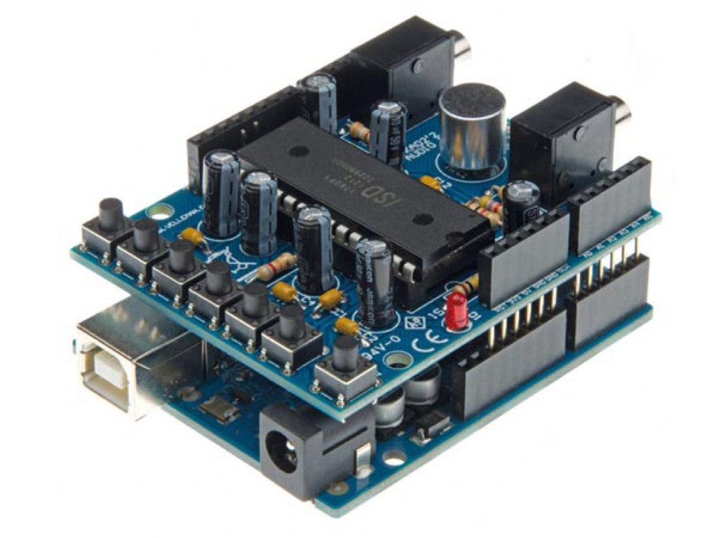 SHIELD DE GRAVAÇÃO DE ÁUDIO PARA ARDUINO_0