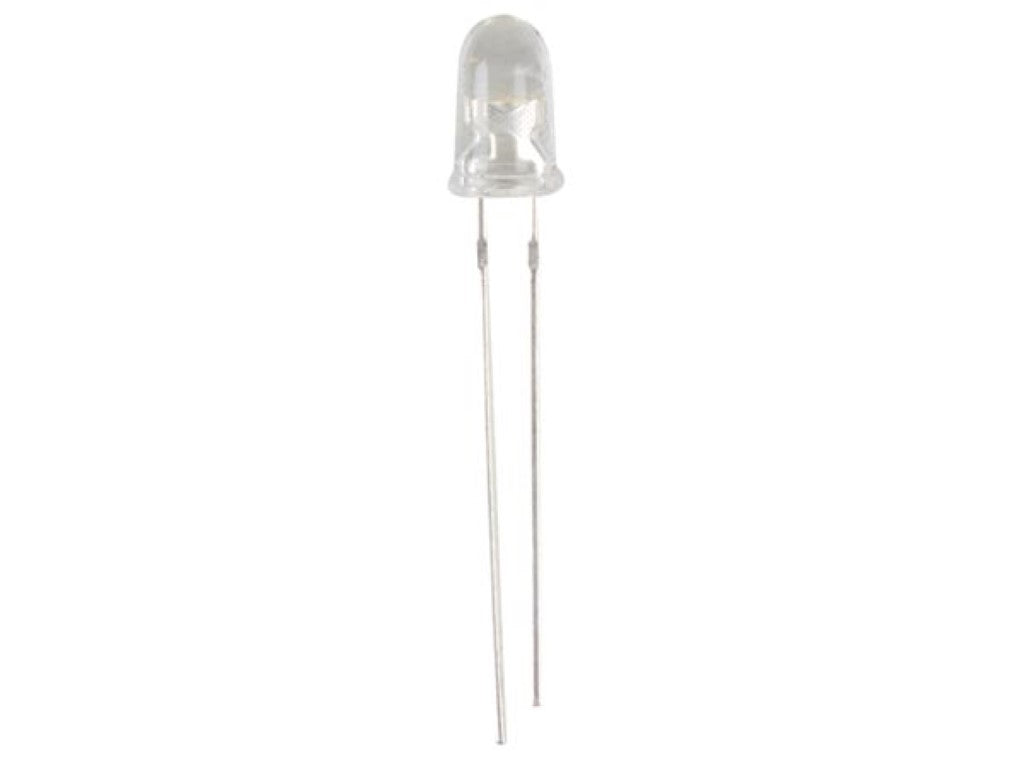 LED transparente 5 mm - âmbar_0