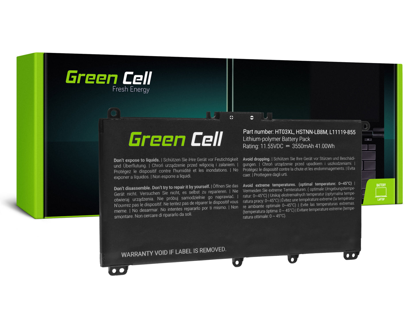 Green Cell Battery HT03XL L11119-855 for HP 250 G7 G8 255 G7 G8 240 G7 G8 245 G7 G8 470 G7, HP 14 15 17, HP Pavilion 14 15_0