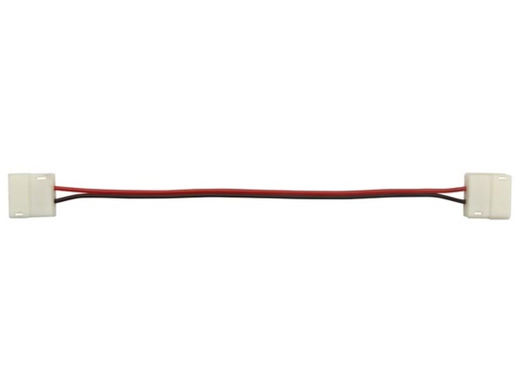 CABO COM CONECTORES DE PRESSÃO PARA FAIXA LED FLEXÍVEL - 8 mm - COR ÚNICA_0