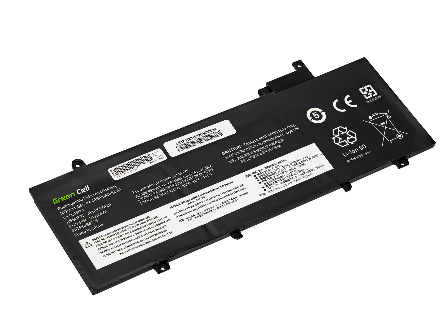 Green Cell L17L3P71 L17M3P71 L17M3P72 battery for Lenovo ThinkPad T480s_1