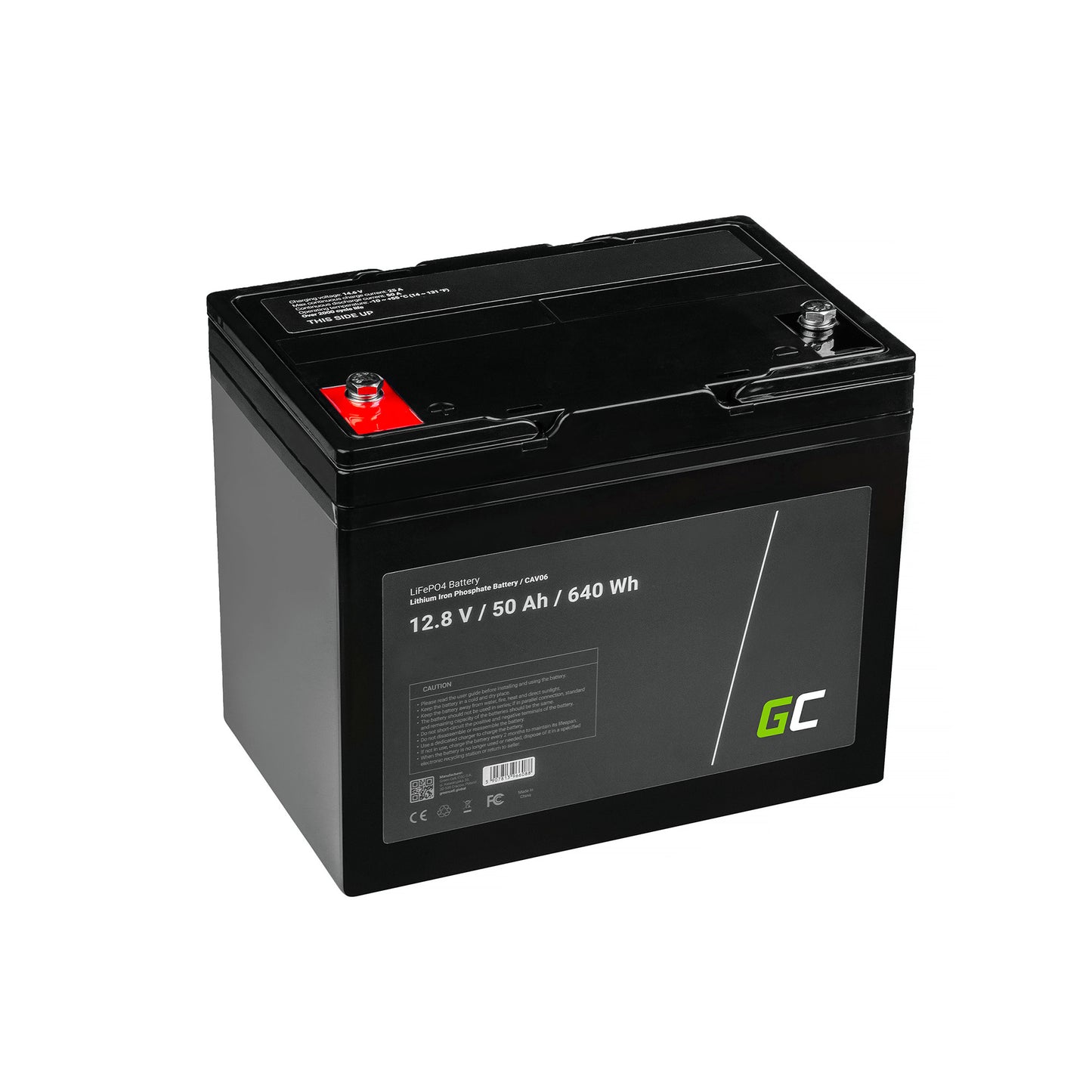 Green Cell LiFePO4 Battery 12V 12.8V 50Ah for photovoltaic system, campers and boats_1