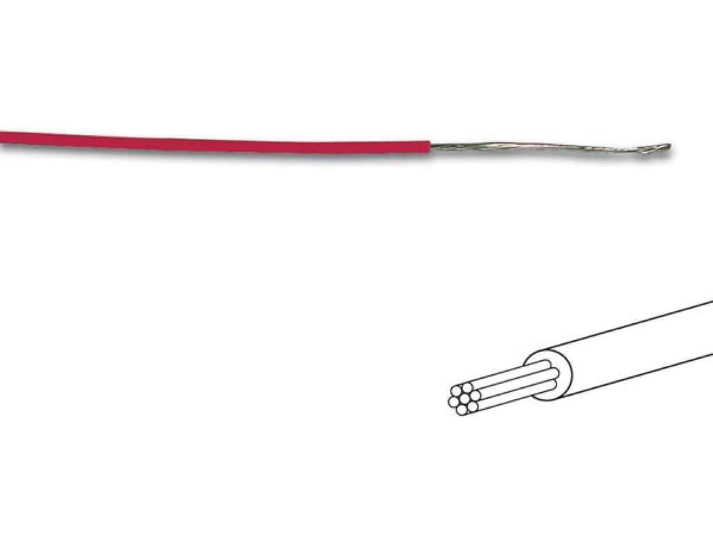 FIO DE LIGAÇÃO - ø 1.4 mm - 0.2 mm² - MULTIFILAR - VERMELHO_0