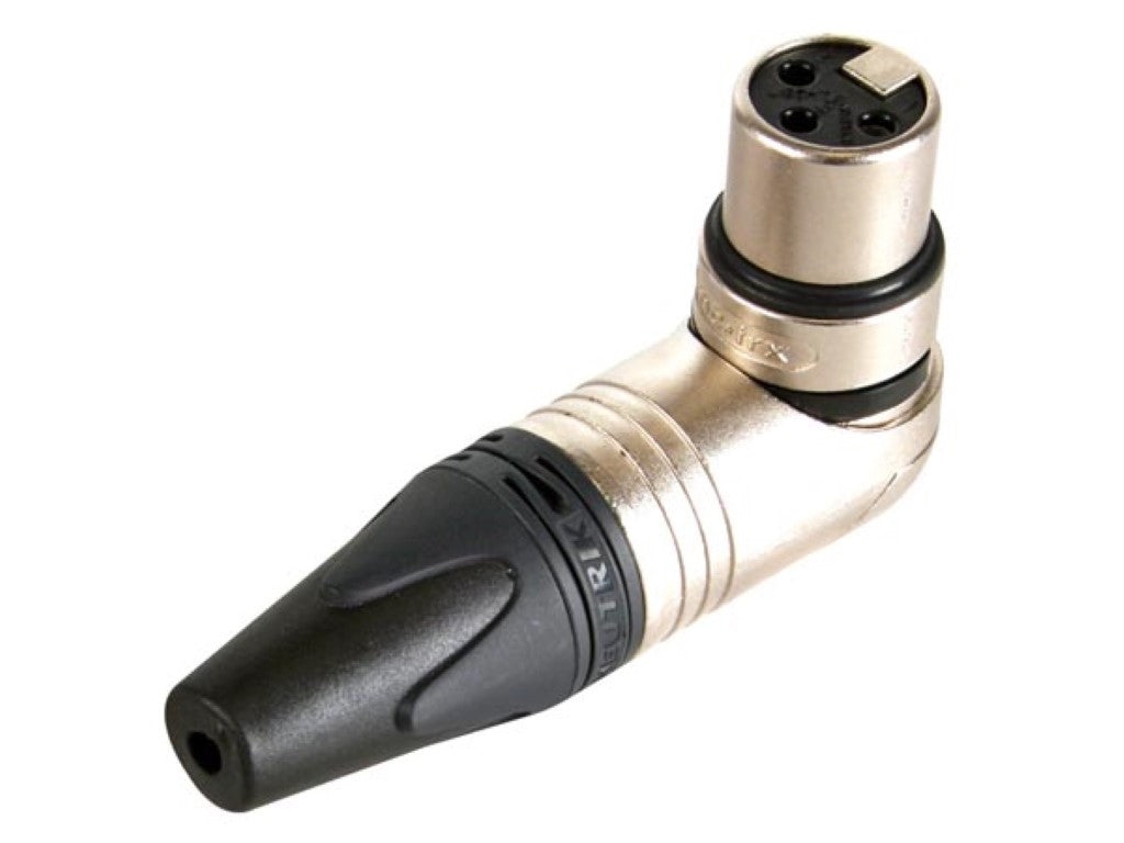 NEUTRIK - CONECTOR DE CABO FÊMEA XLR, 3 PÓLOS, ÂNGULO RETO, CARCAÇA DE NÍQUEL, CONTATOS DE PRATA_0