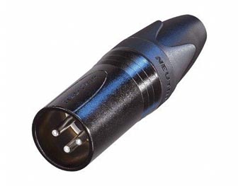 NEUTRIK - CONECTOR DE CABO XLR, 3 PINOS MACHO, PRATEADO, PRETO_0