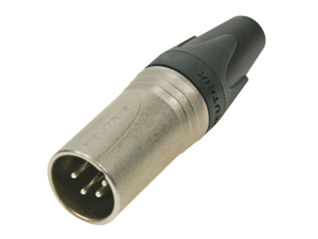 NEUTRIK - CONECTOR DE CABO XLR, MACHO DE 4 PINOS, Banhado A PRATA, NÍQUEL_0