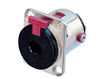 NEUTRIK - CONECTOR JACK CHASSIS, FÊMEA DE 3 PINOS, Banhado A PRATA, NÍQUEL, TAMANHO D_0