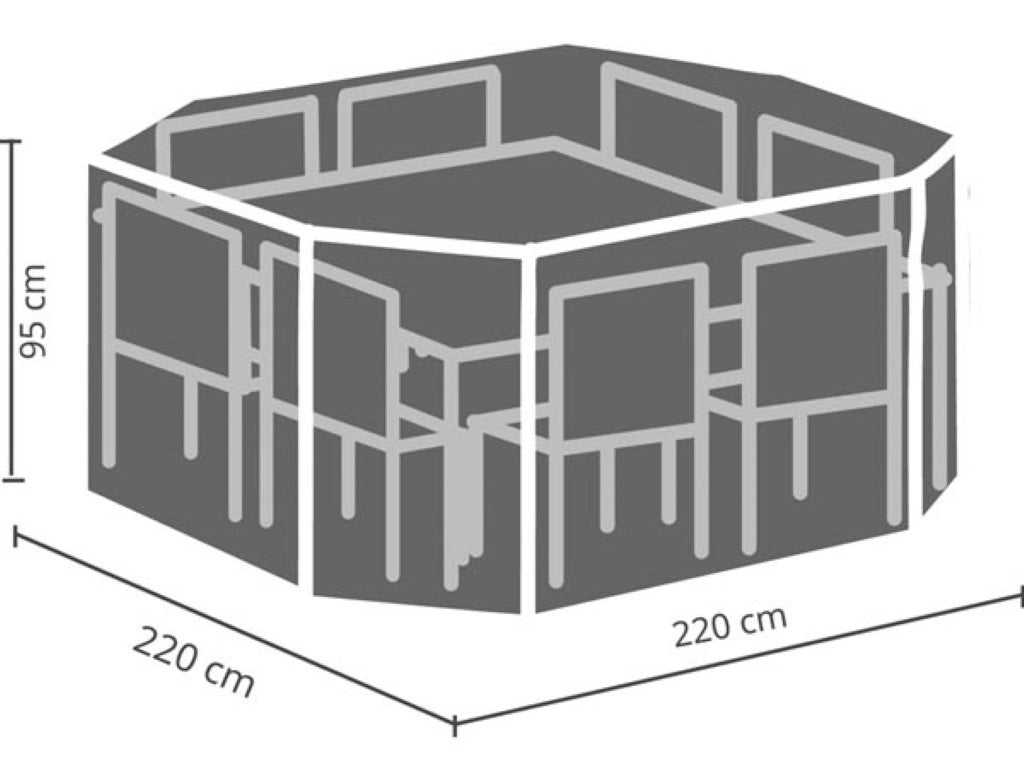Cobertura de exterior para conjunto de jardim octagonal_0