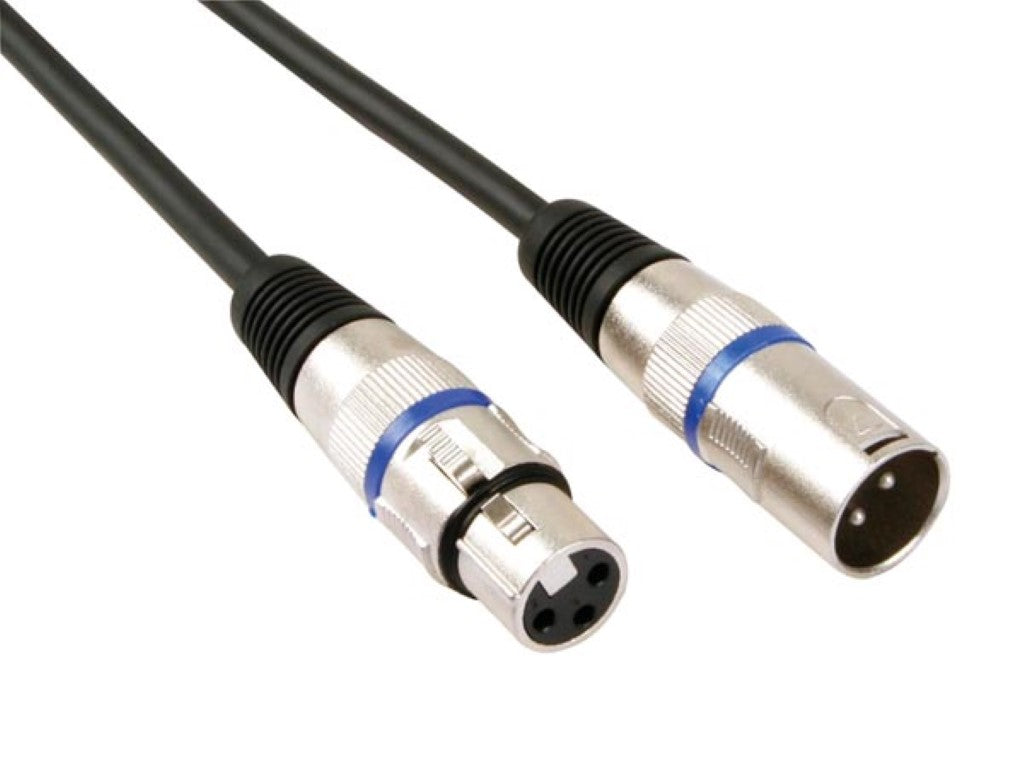CABO XLR - XLR MACHO / XLR FÊMEA - 3 m - PRETO_0