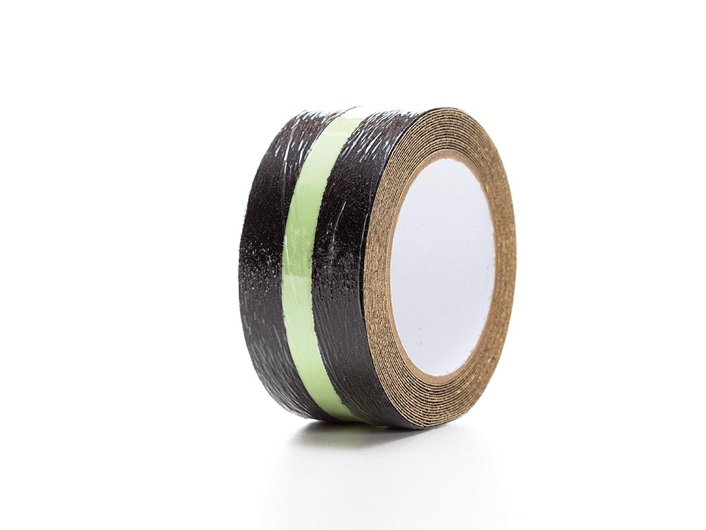 Fita antiderrapante que brilha no escuro 5cm x 5m - Preto/Verde_0