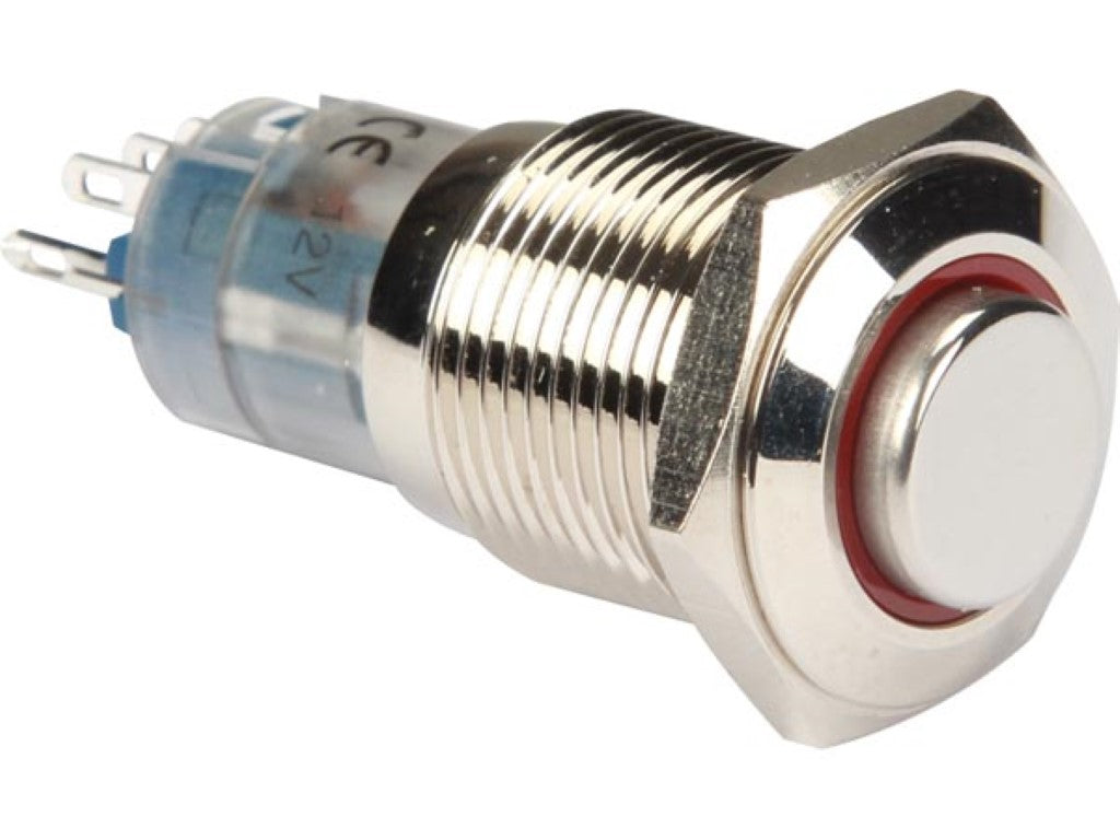 INTERRUPTOR DE METAL ALTO REDONDO SPDT 1NO 1NC - ANEL VERMELHO_0