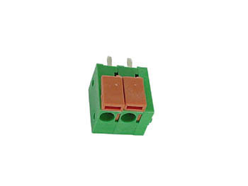 IMPRESSÃO DE CONECTOR SEM PARAFUSO, 2 POLOS, VERDE, ENCAIXE = 5mm_0