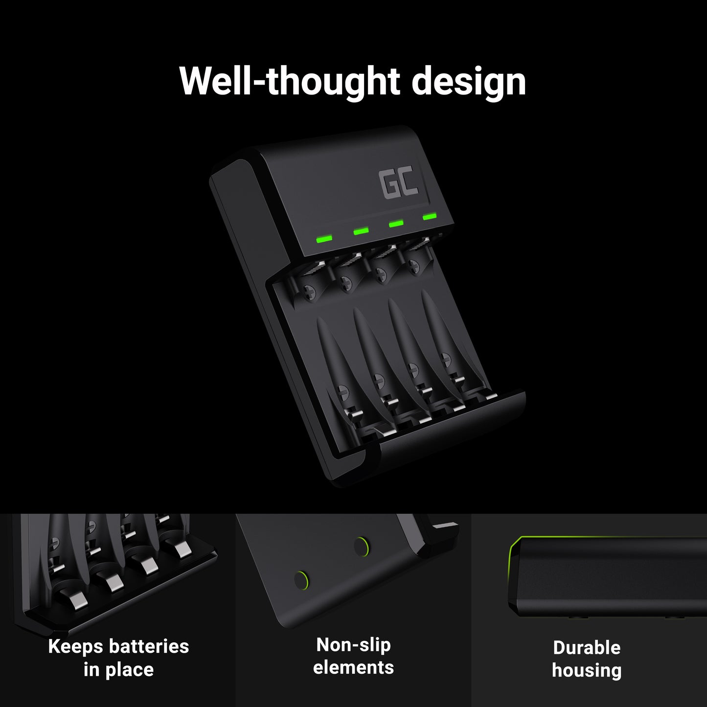 Set Green Cell GC VitalCharger and batteries 2xAA 2000mAh 2xAAA 800mAh_4