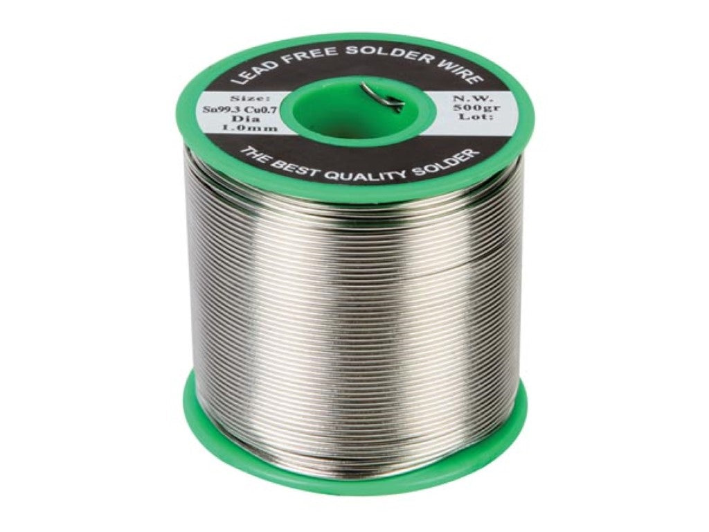 Fio de solda, SEM CHUMBO, Sn 99.3% - Cu 0.7% 1mm 500g_0