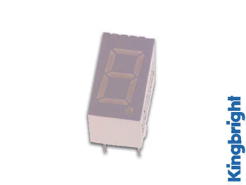 9mm DISPLAY DE DÍGITO ÚNICO CÁTODO COMUM SUPER VERMELHO_0