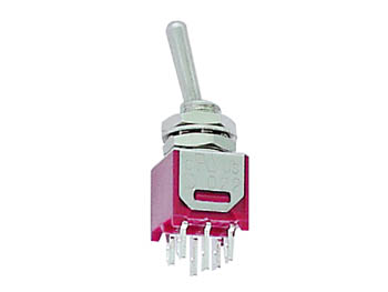 CHAVE ALTERNATIVA SUBMINIATURA VERTICAL DPDT ON-ON - TIPO PCB / SEM ROSCA_0