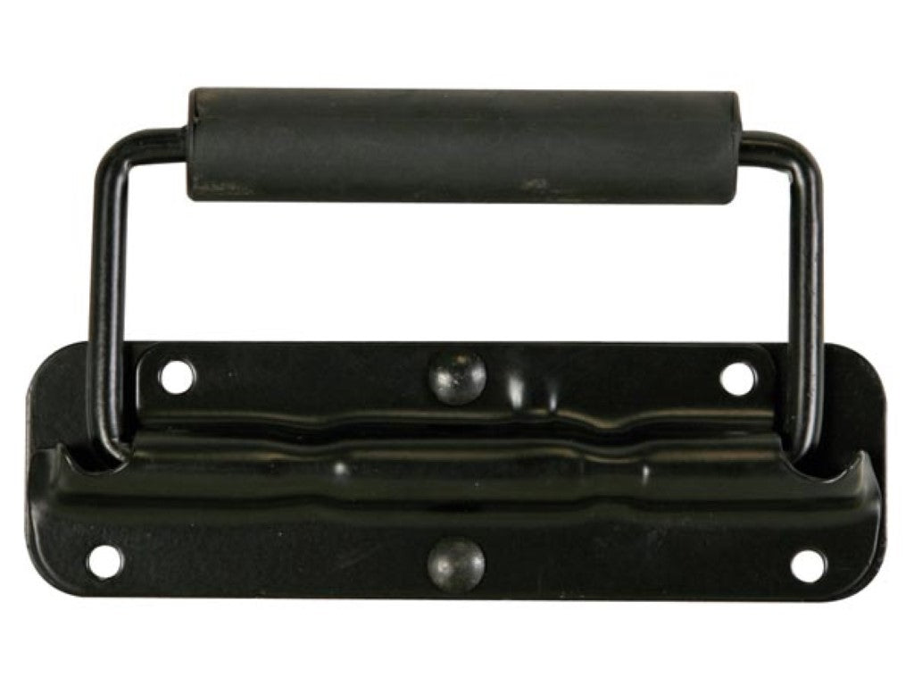 PEGA PARA COLUNA COM MOLA - METAL PRETO - 140 x 40 mm_0