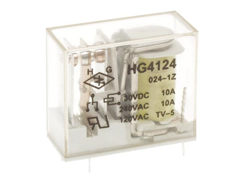 RELÉ VERTICAL 10A/30VDC-220VAC 1 x INVERSOR 24Vdc_0