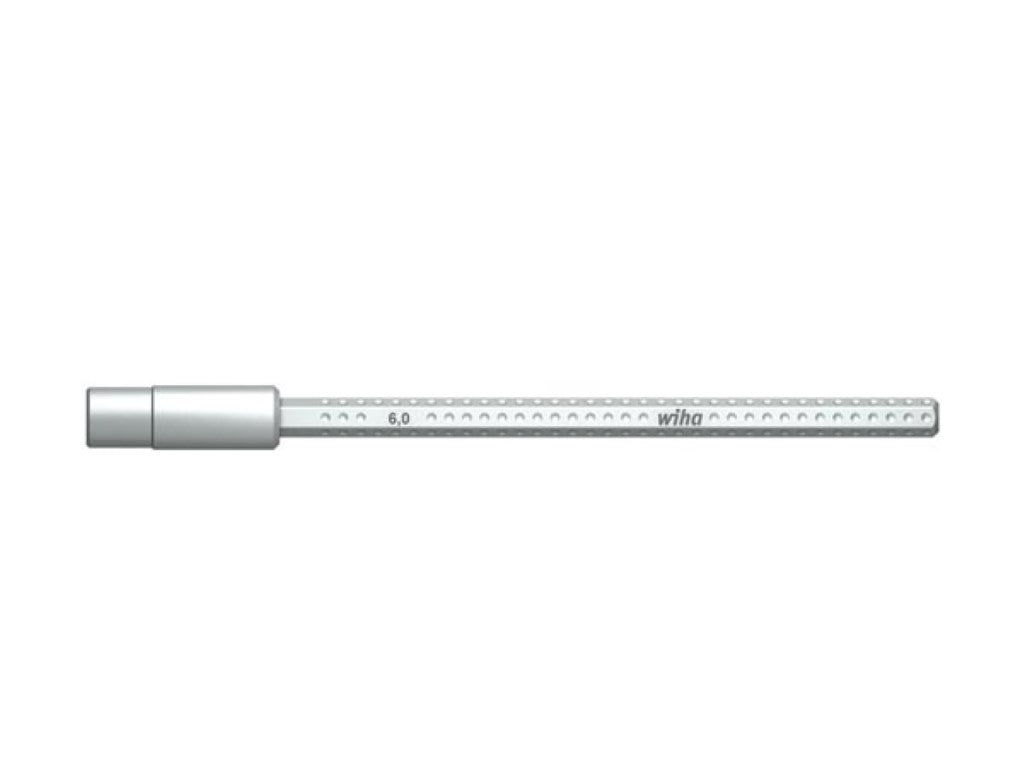 Chave de fendas Wiha com lâmina intermutável SISTEMA 6 Chave de porcas sextavada (08908) 10,0 mm x 150 mm_0