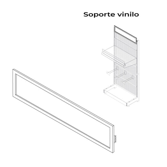 Suporte para vinilo blanco modelo 00030_0