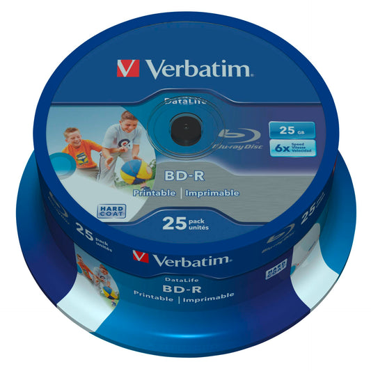 Blu-ray Verbatim BD-R DL 25GB 6x Wide Printable Pack 25