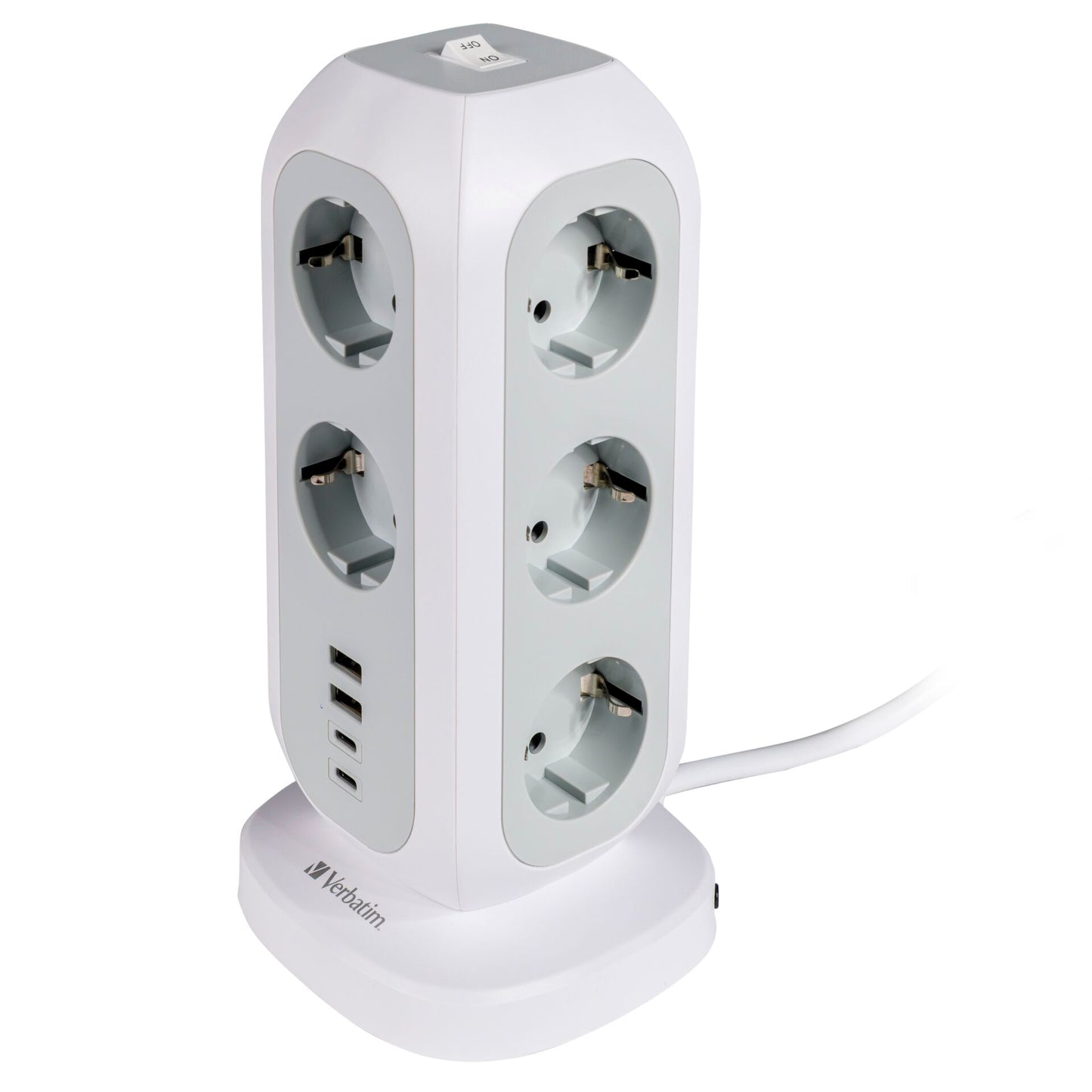 Ponto de Acesso Verbatim EUPT-01 / 11xAC / 2xUSB-A / 2xUSB-C / Preto