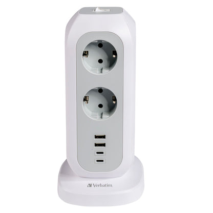 Ponto de Acesso Verbatim EUPT-01 / 11xAC / 2xUSB-A / 2xUSB-C / Preto
