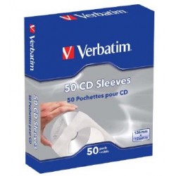 Papel Sleeve CD/DVD Verbatim / 50-Pack_0