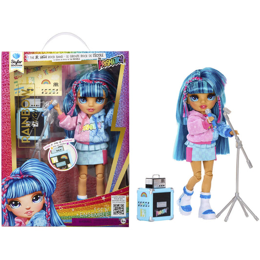 Boneca MGA Rainbow High Jr High Rock Band Skyler 23cm 4+