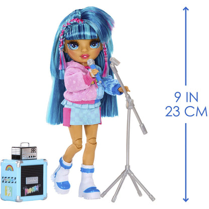 Boneca MGA Rainbow High Jr High Rock Band Skyler 23cm 4+