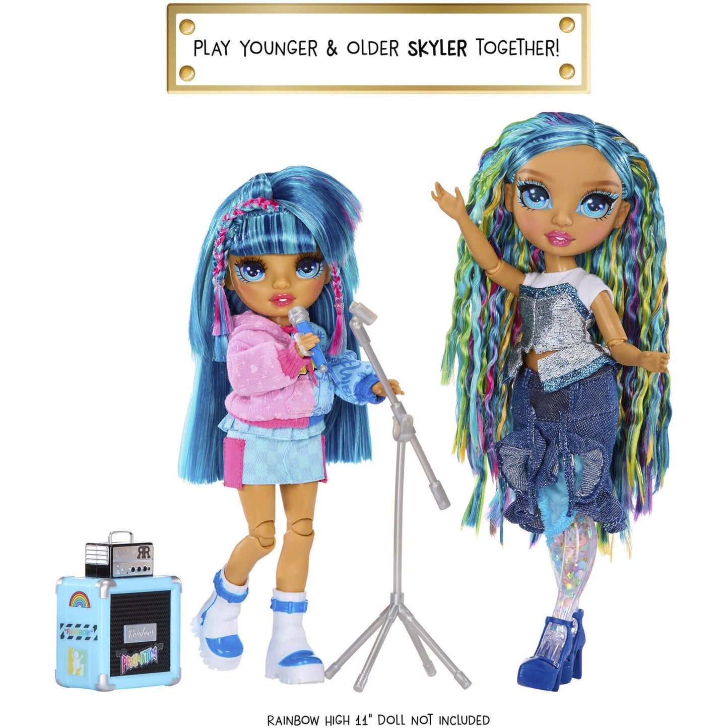 Boneca MGA Rainbow High Jr High Rock Band Skyler 23cm 4+