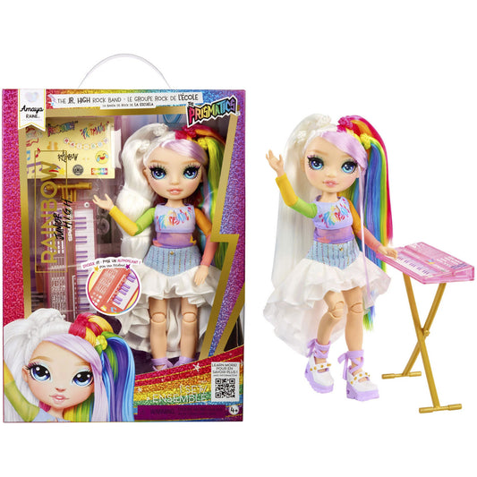 Boneca MGA Rainbow High Jr High Rock Band Amaya 23cm 4+