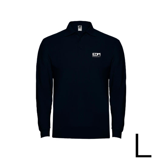 *merchandising* polo manga comprida tamanho-l 65% poliÃ©ster 35% algodÃ£o edm_0