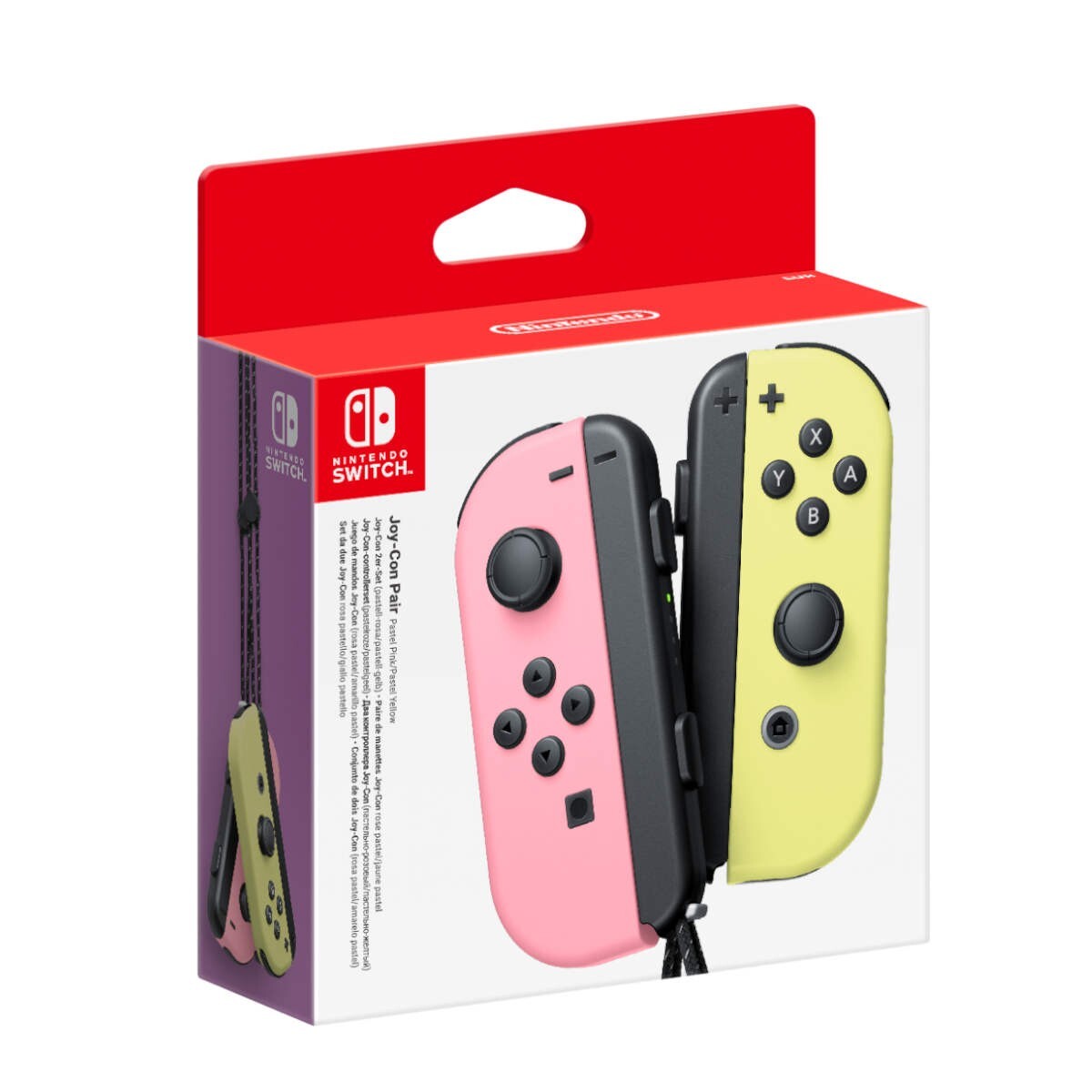 Comandos Nintendo Joy-Con Rosa e Amarelo para Switch